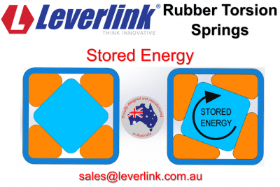 Rubber torsion spring. Rubber torsional spring