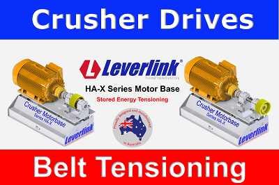 Crusher Drives Belt Tensioning HA-X Series Motor Base