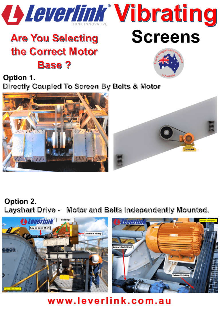 Vibrating Screens & Motor Bases Leverlink