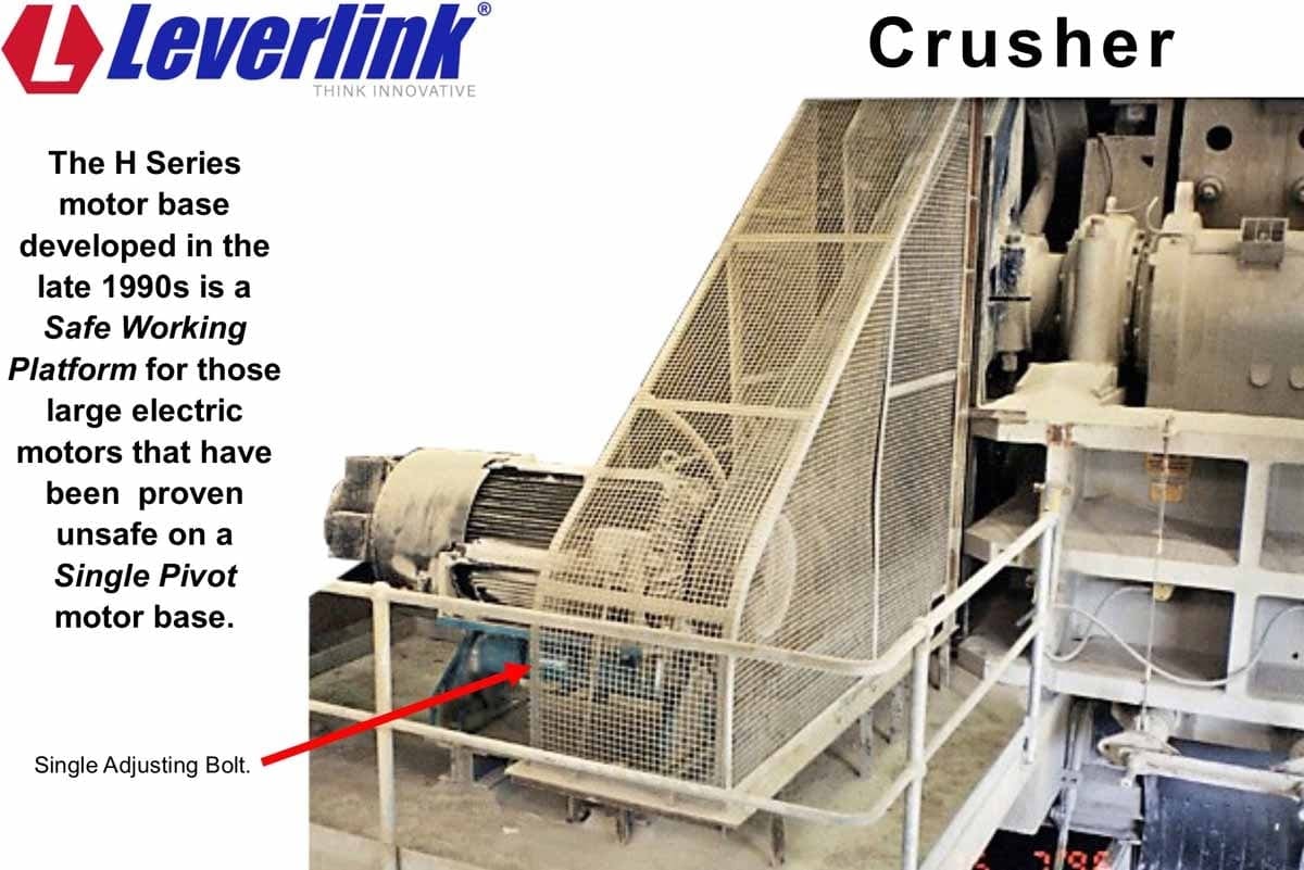 Leverlink-crusher-motor-base-h-series