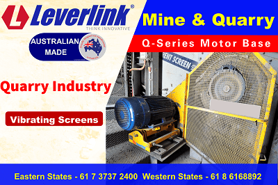 LeverLink Vibrating screens for quarries and mines